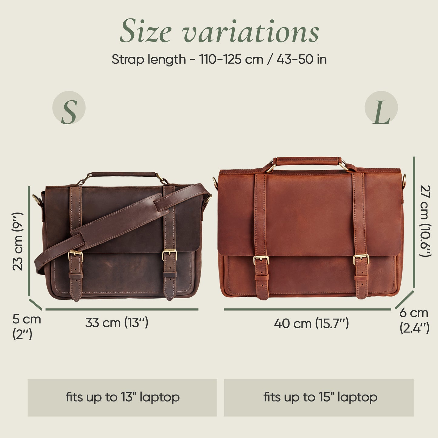 Handmade Leder-Umhängetasche ALESSANDRO
