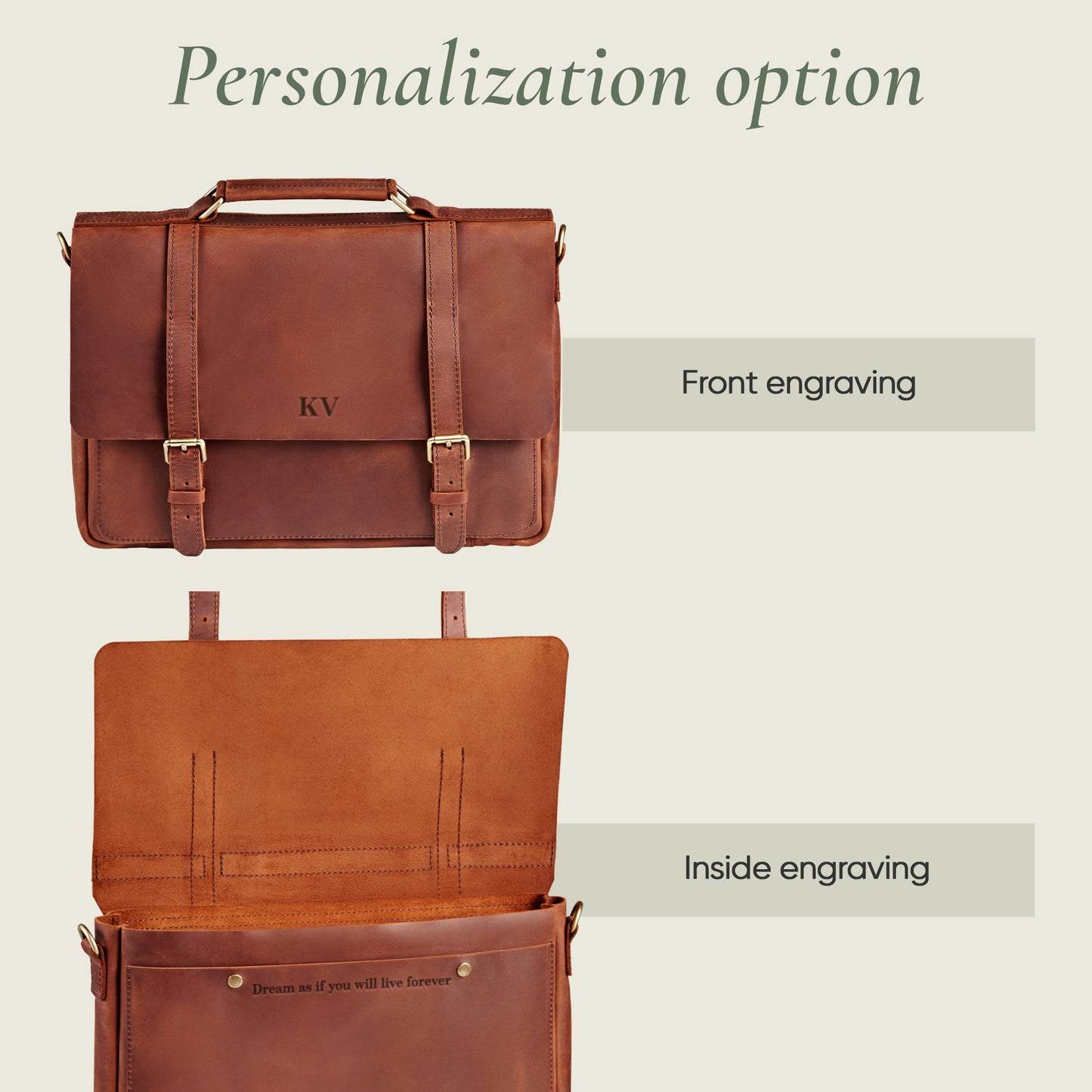 Handmade Leder-Umhängetasche ALESSANDRO