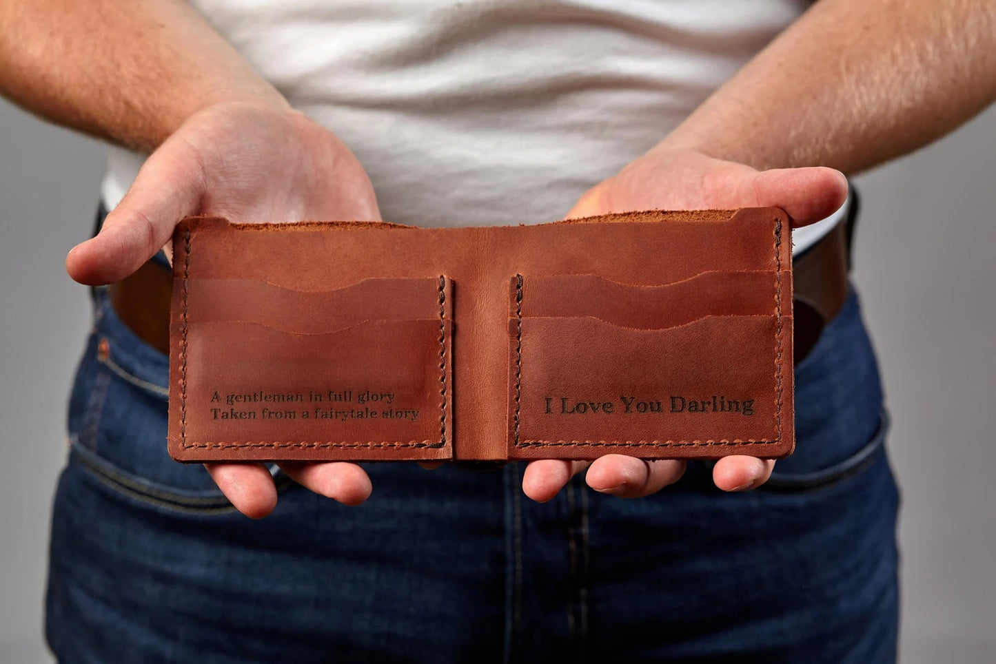 Handmade leather wallet