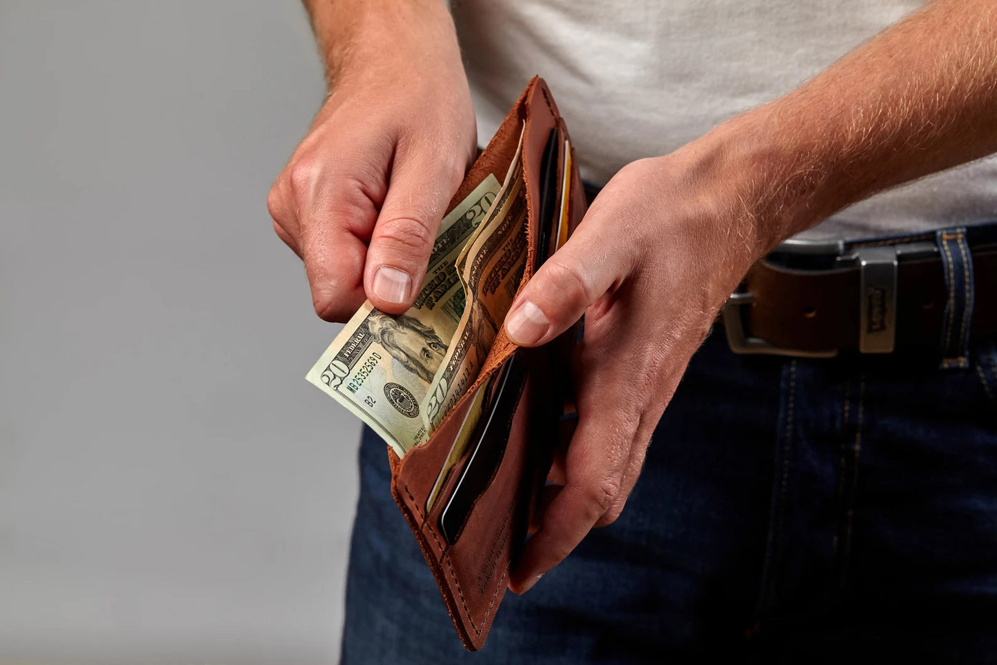 Handmade leather wallet