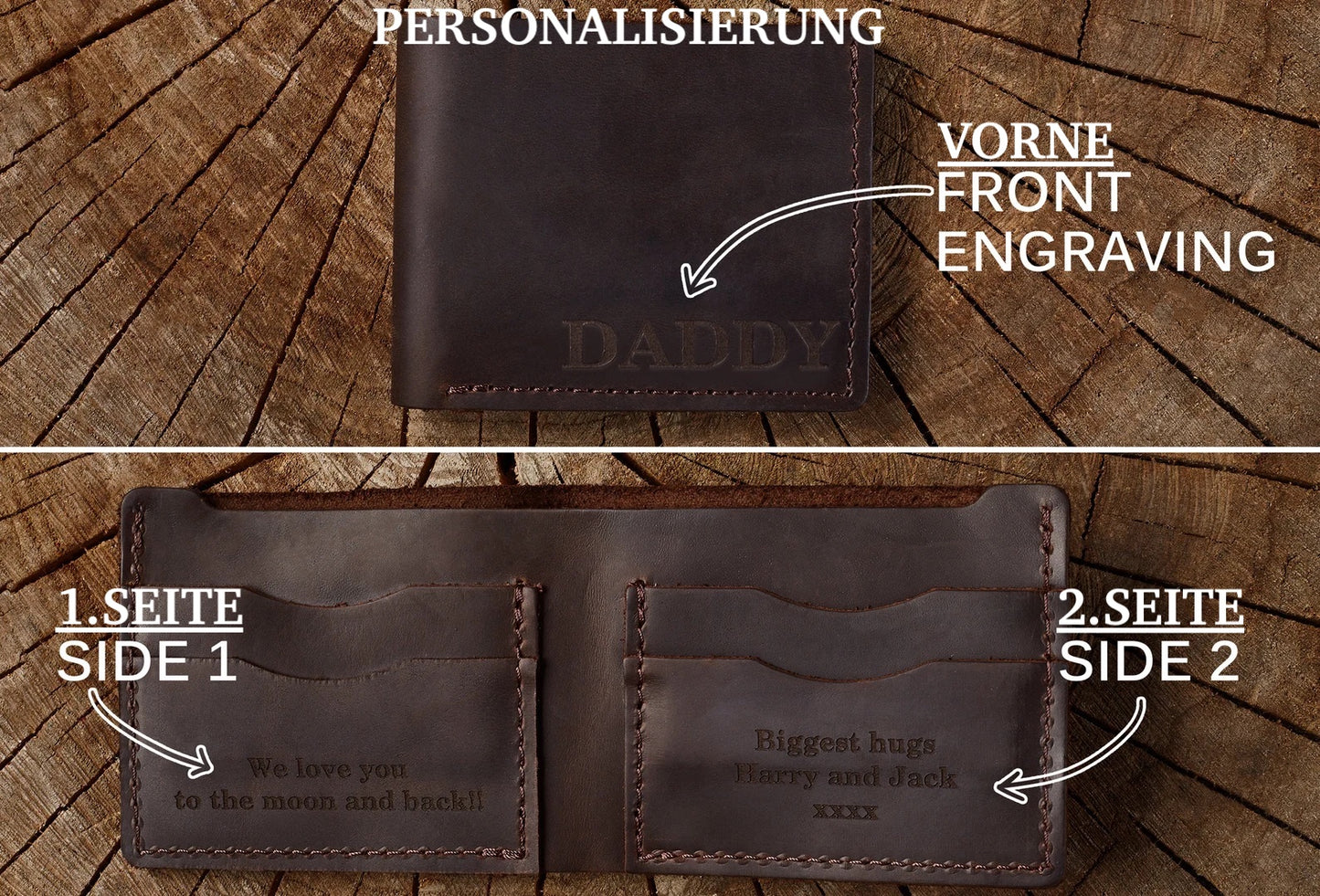 Handmade leather wallet