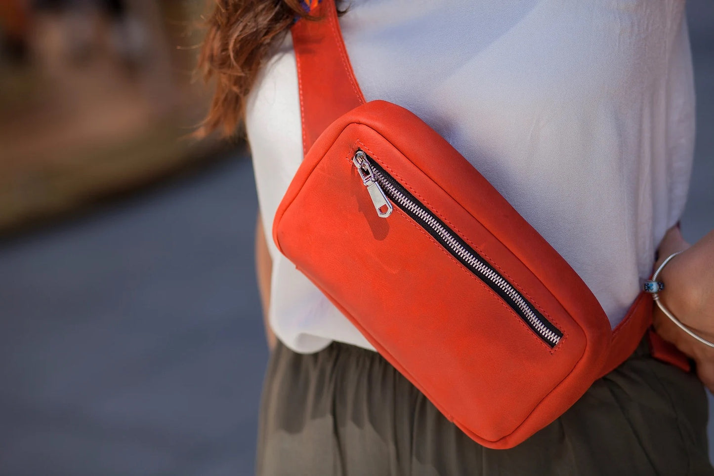 Handmade Crossbodytasche aus Leder PAOLA