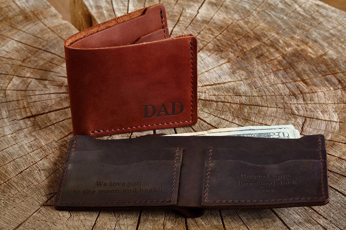 Handmade leather wallet