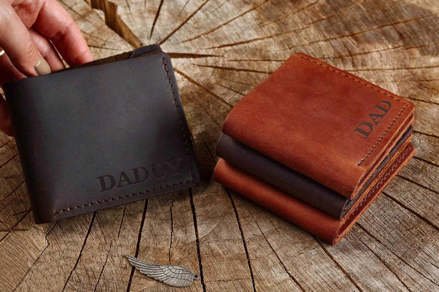 Handmade leather wallet