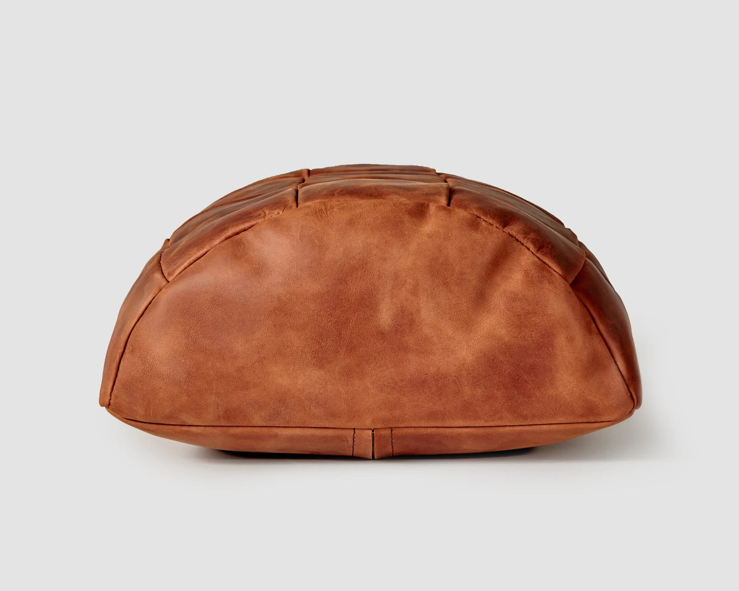 Handmade ergonomic leather footrest