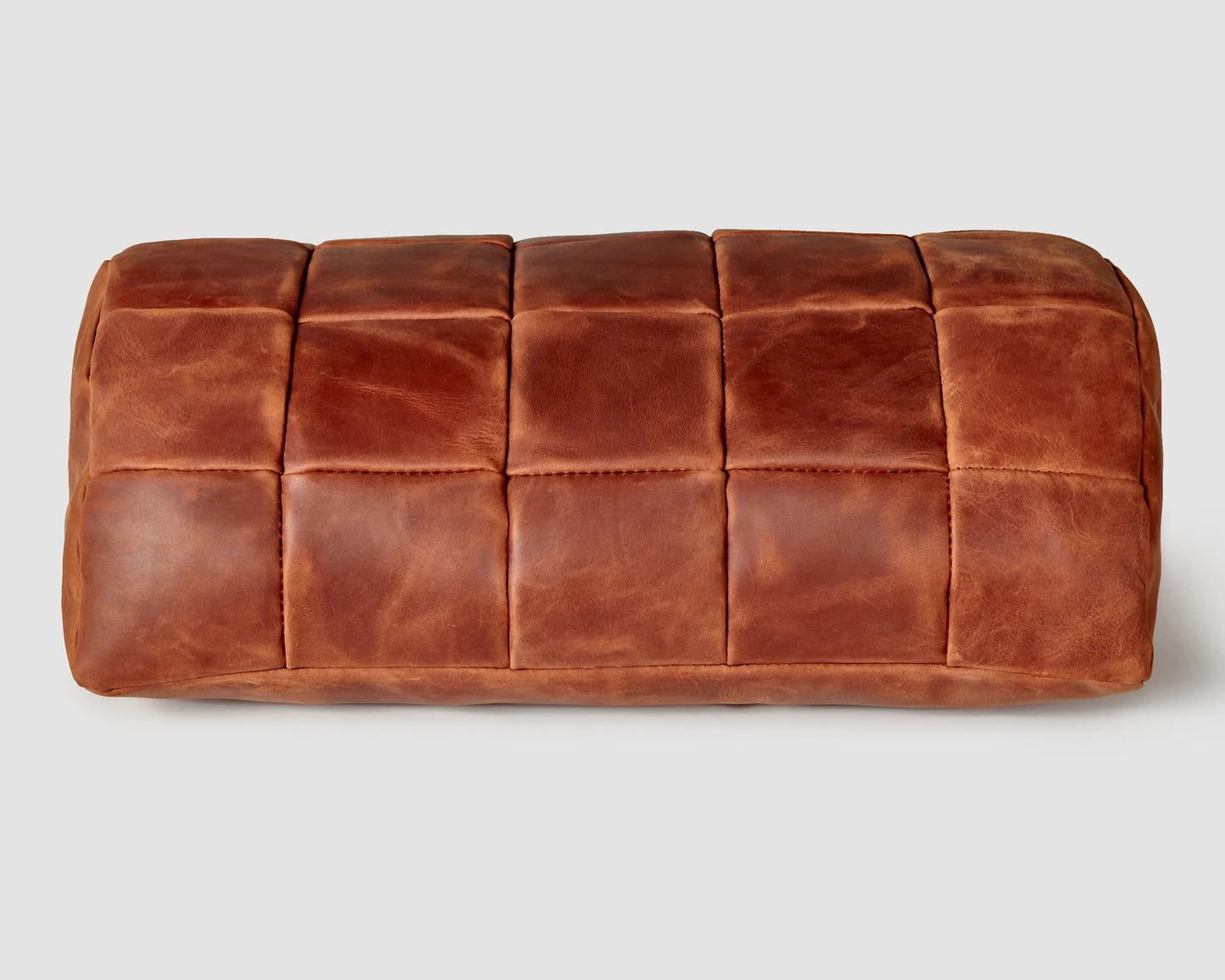 Handmade ergonomic leather footrest