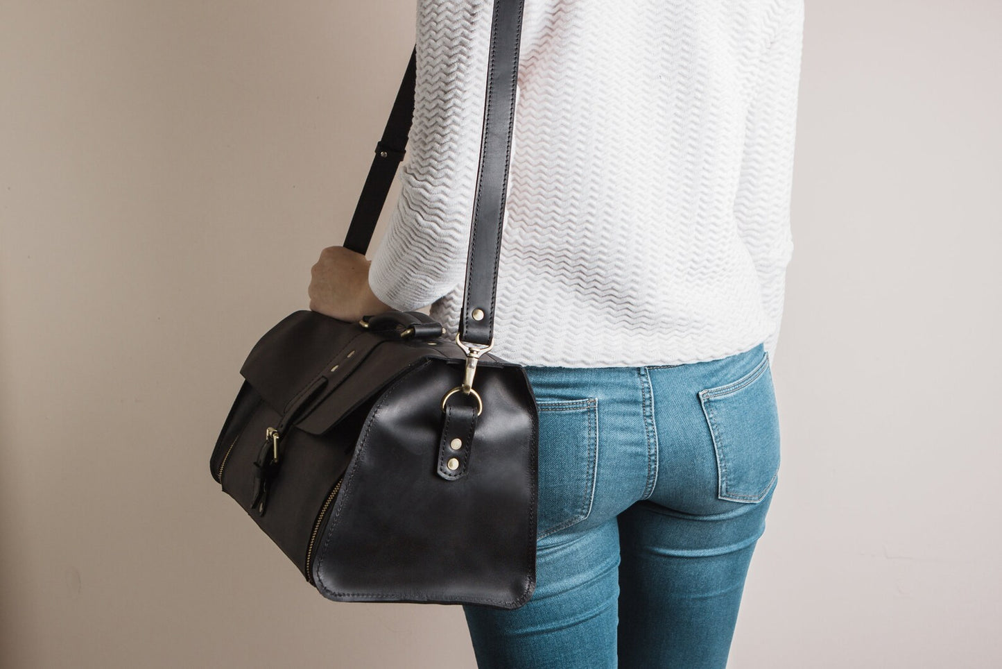 Handmade Friseurtasche aus Leder