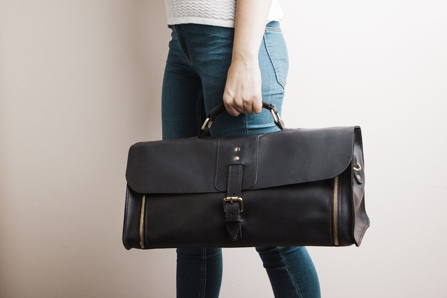 Handmade Friseurtasche aus Leder