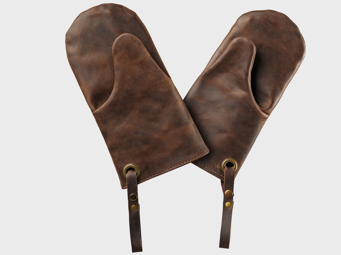 Handmade Grillhandschuhe aus Leder