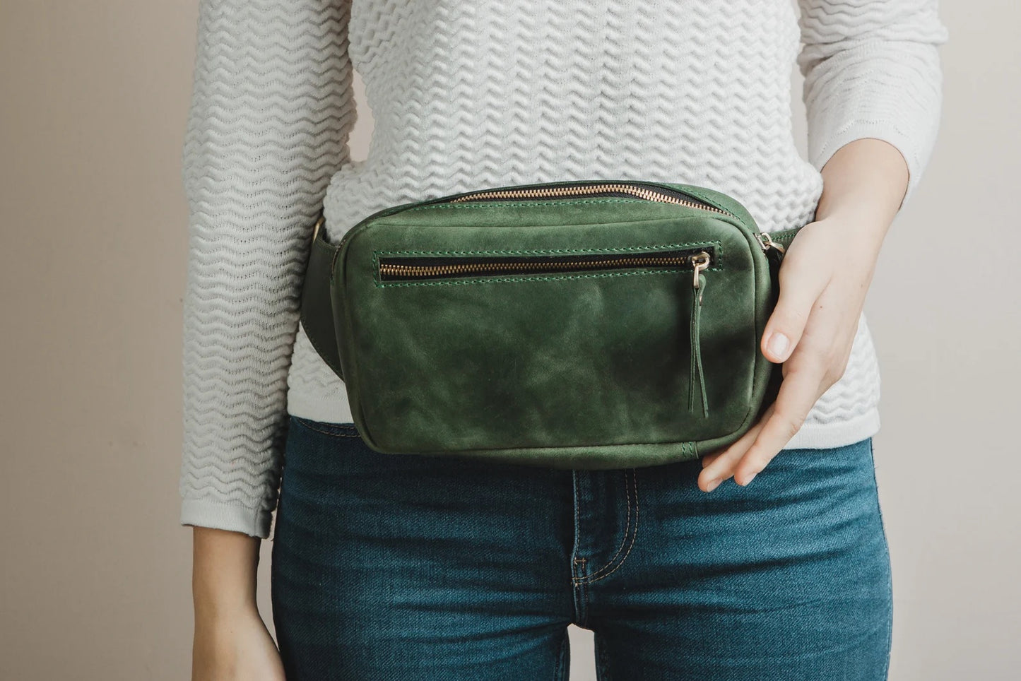 Handmade Crossbodytasche aus Leder PAOLA