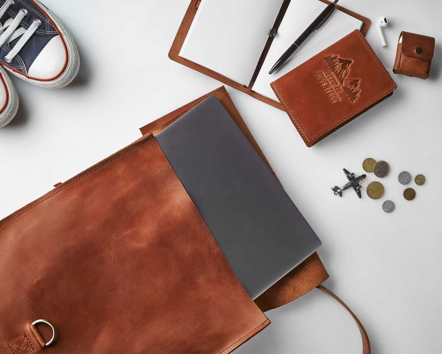 Handmade leather women's backpack FRANCESCA