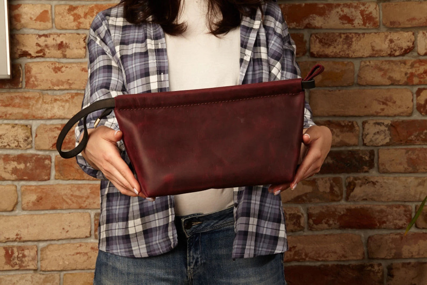 Handmade Reiseetui aus Leder