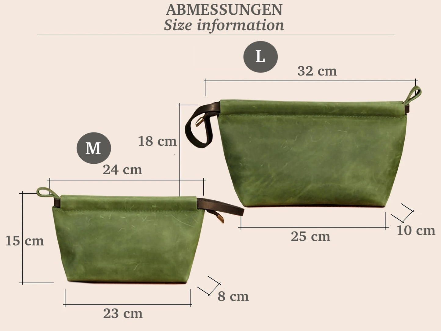Handmade Reiseetui aus Leder