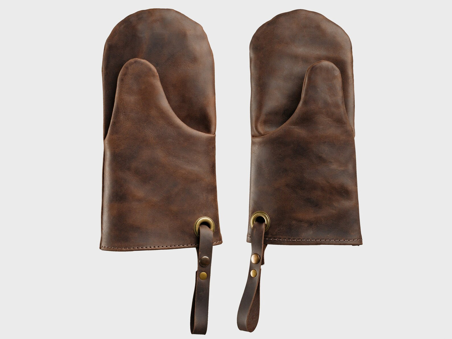 Handmade Grillhandschuhe aus Leder